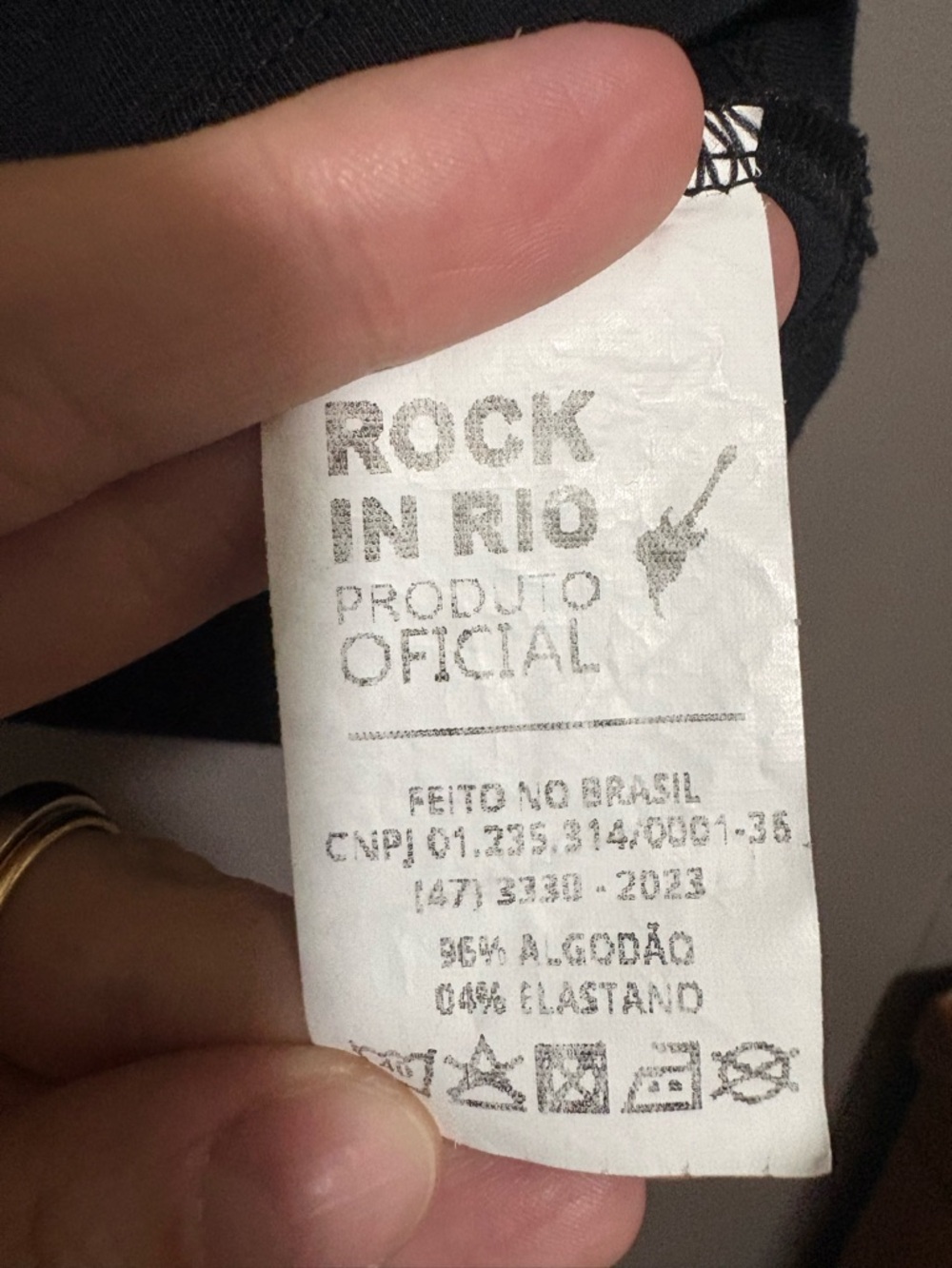 Rock in Rio Music Festival Black Crop Tank Top with Pink Accents - Picture 5 of 5
